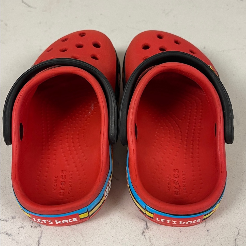 2022 Crocs Disney x Band Clog Toddler 'Fun Lab Cars - Flame' Size 6 - Picture 15 of 17